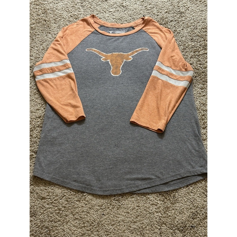 Women's NCAA Texas Longhorns 3/4 Sleeve Graphic Shirt - Large - Picture 2 of 4